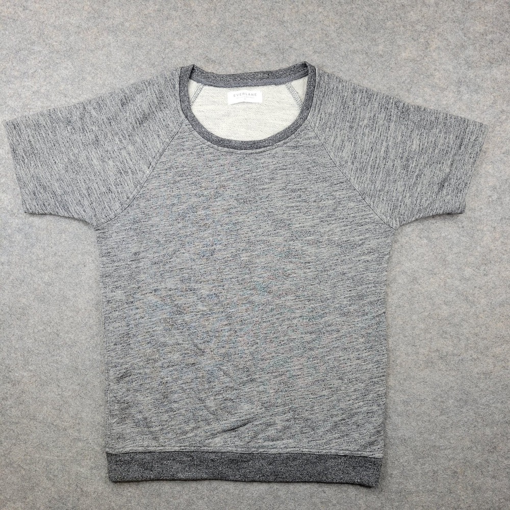Everlane Shirt Womens Petite XS Raglan Short Sleeve Terry Tee Top Sweatshirt